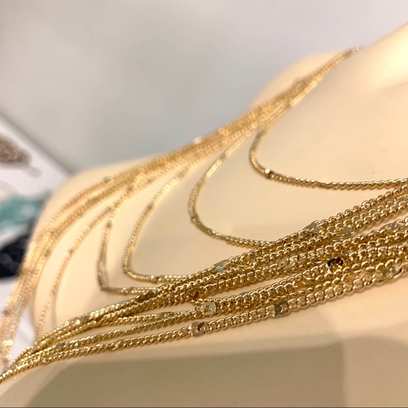 *SOLD* Savvy Cie 18K gold plated multistrand - Picture 6 of 7